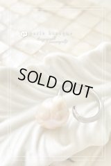 【PBオリジナル！】大粒淡水キラキラバロックパール フリーサイズリング　TypeAS　シャンパンゴールド×シルバー　Sサイズ